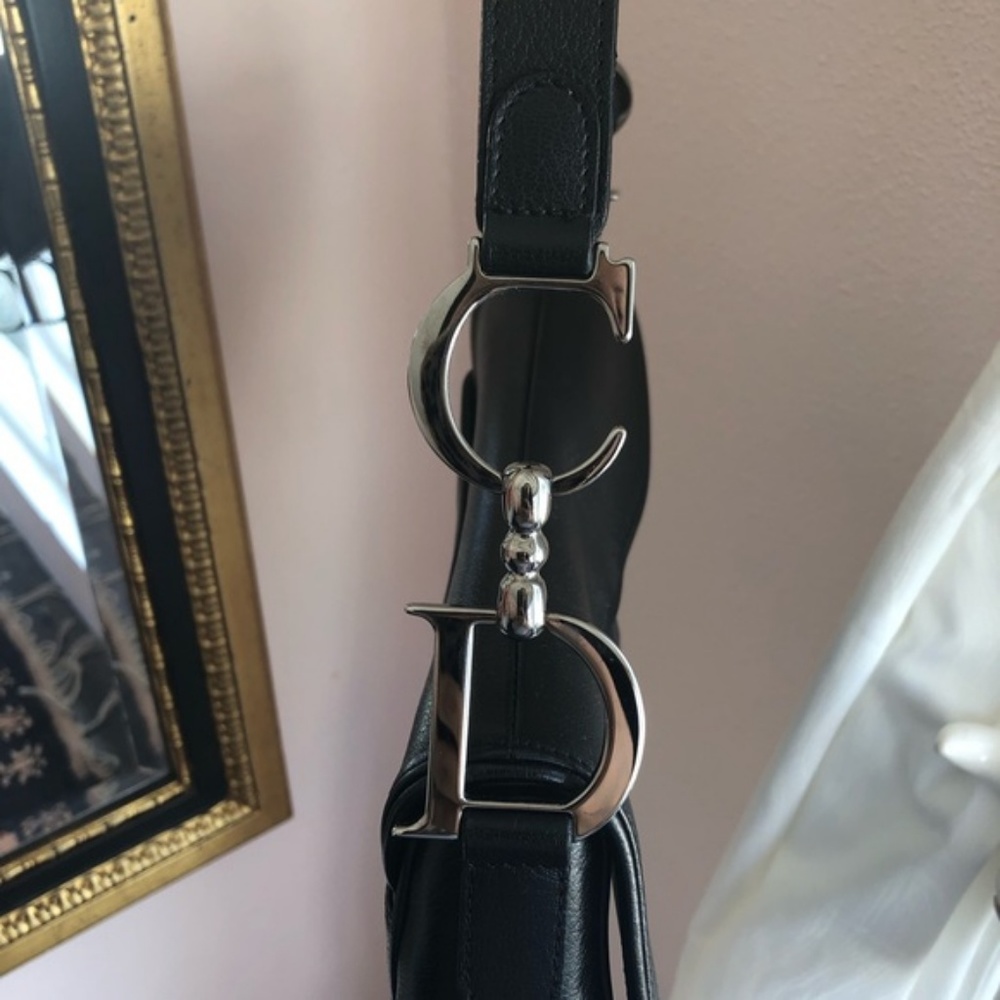 Dior Black  Saddle Purse - Picture 3 of 8